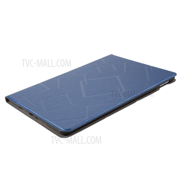 Square Pattern Stand Protective Case for iPad 10.2 (2019) - Blue-4