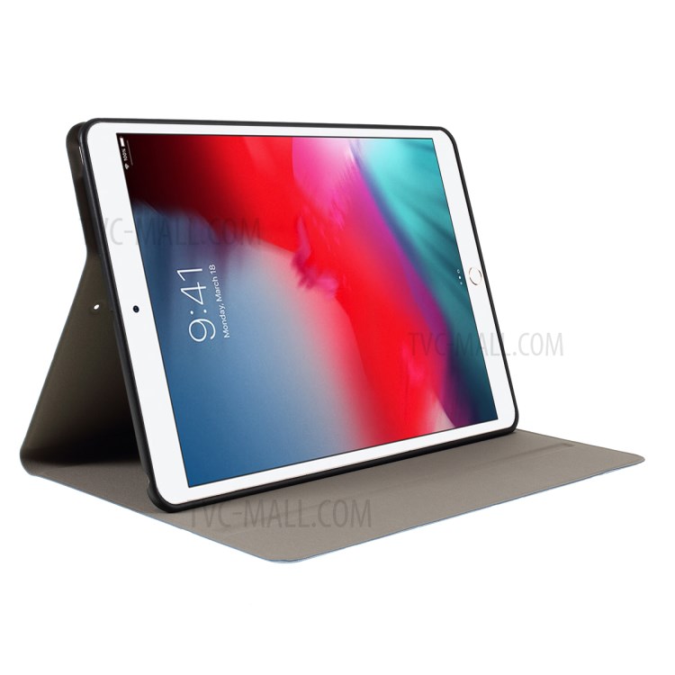 Square Pattern Stand Protective Case for iPad 10.2 (2019) - Blue-6