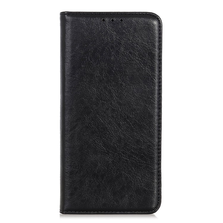 Casca de Telefone de Couro de Textura Maluca e Absorvida Automaticamente, Para Iphone 12 Mini - Preto-4