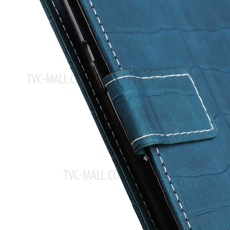 Crocodile Texture Wallet Stand Flip Leather Case for iPhone 12 Pro Max 6.7 inch - Blackish Green-5