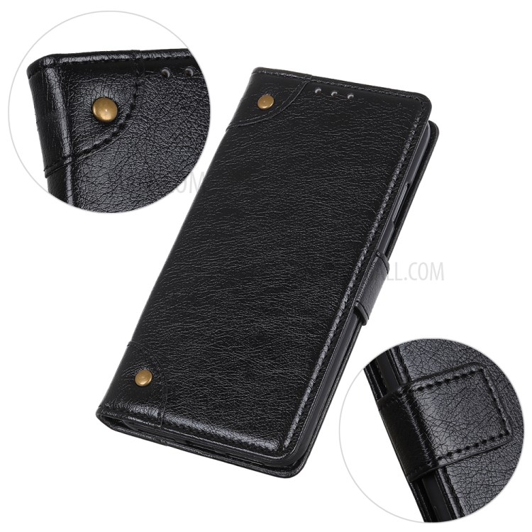 Nappa Texture PU Leather Wallet Protective Case for iPhone 12 Pro Max 6.7 inch - Black-6