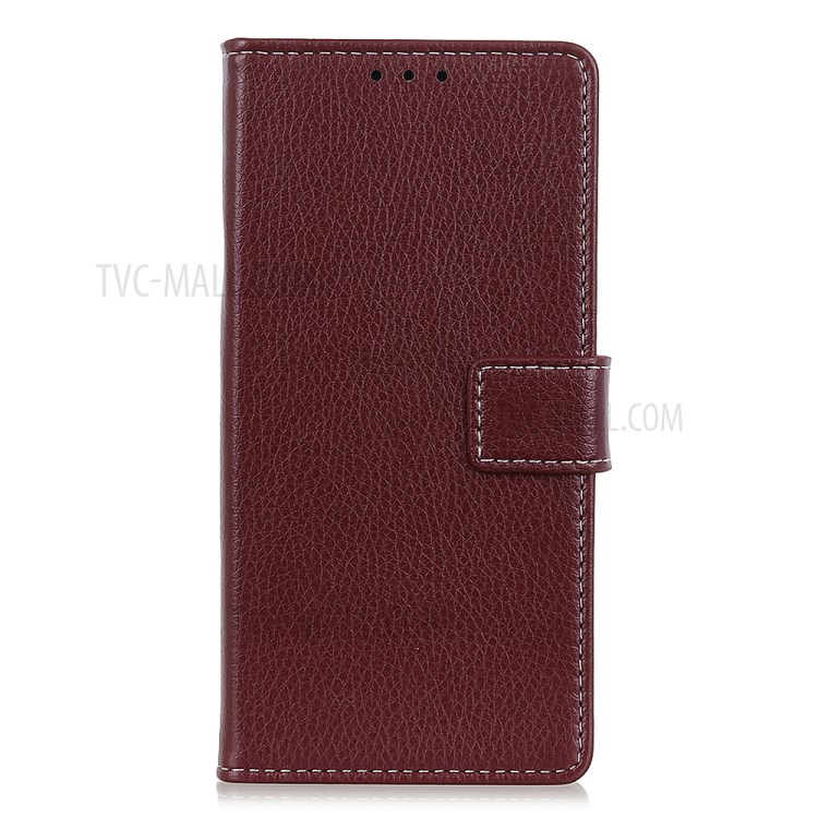 Litchi Texture Flip Leather Wallet Phone Shell for iPhone 12 5.4 inch - Brown-4