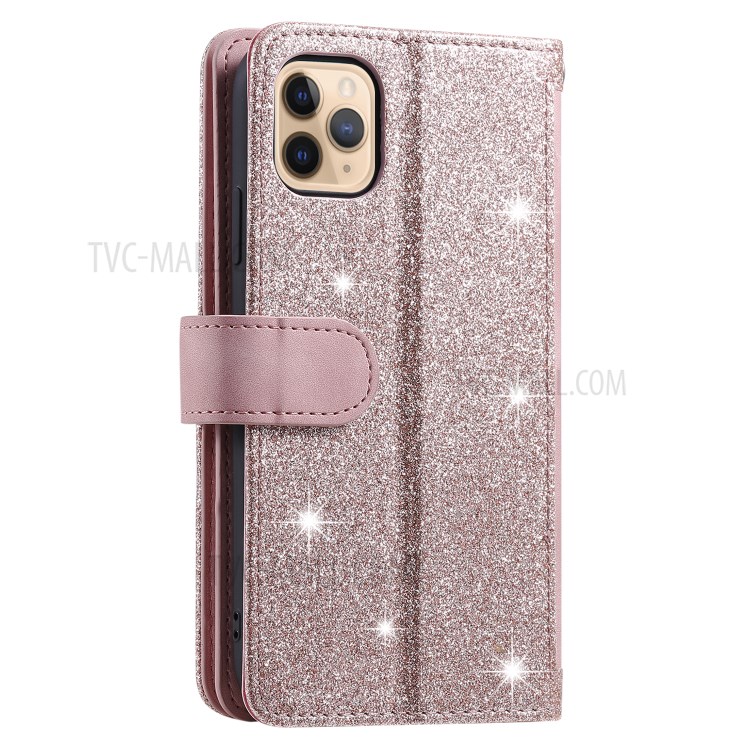 Multiple 9 Card Slots Zipper Wallet Leather Case for iPhone 11 Pro Max 6.5 inch - Pink-15