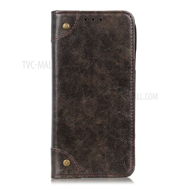 Auto-absorbed Wallet Leather Phone Case for iPhone 12 Pro Max 6.7 inch Coffee-2