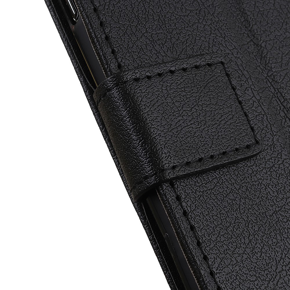 Guscio in pelle con slot per schede per iPhone 12 mini - Nero