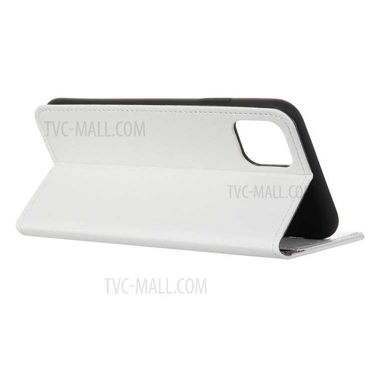 Leather Shell with Card Slots for iPhone 12 mini - White-5
