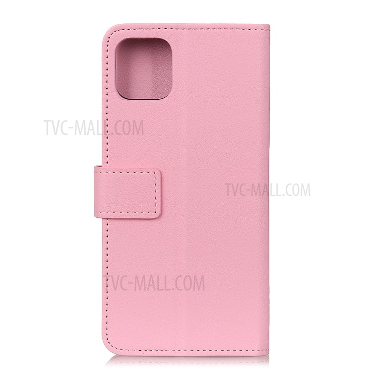 Leather Shell with Card Slots for iPhone 12 5.4 inch - Pink-5