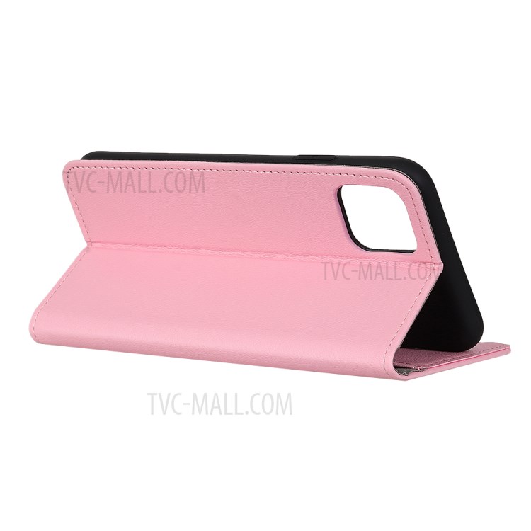 Leather Shell with Card Slots for iPhone 12 5.4 inch - Pink-6
