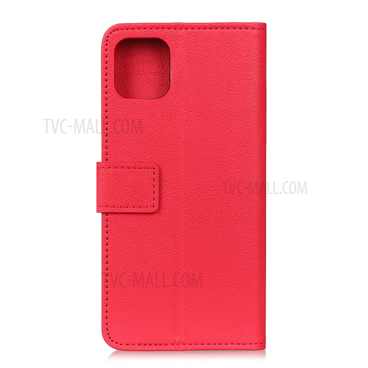 Stylish Wallet Leather Stand Case for iPhone 12 Pro Max 6.7 inch - Red-4