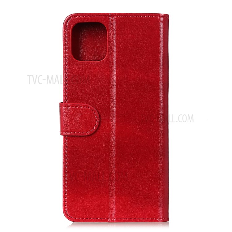 Crazy Horse Unique Leather Cover for iPhone 12 Pro Max 6.7 inch - Red-5