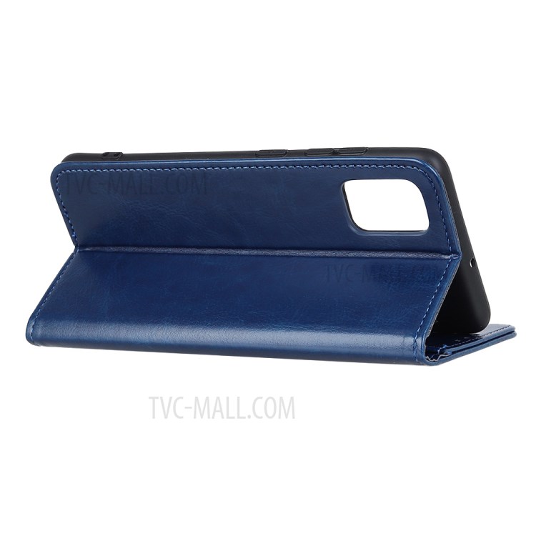 Crazy Horse Unique Leather Cover for iPhone 12 Pro Max 6.7 inch - Blue-7