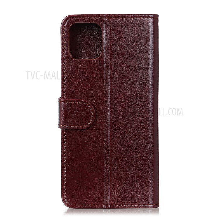 Crazy Horse Unique Leather Cover for iPhone 12 Pro Max 6.7 inch - Brown-3