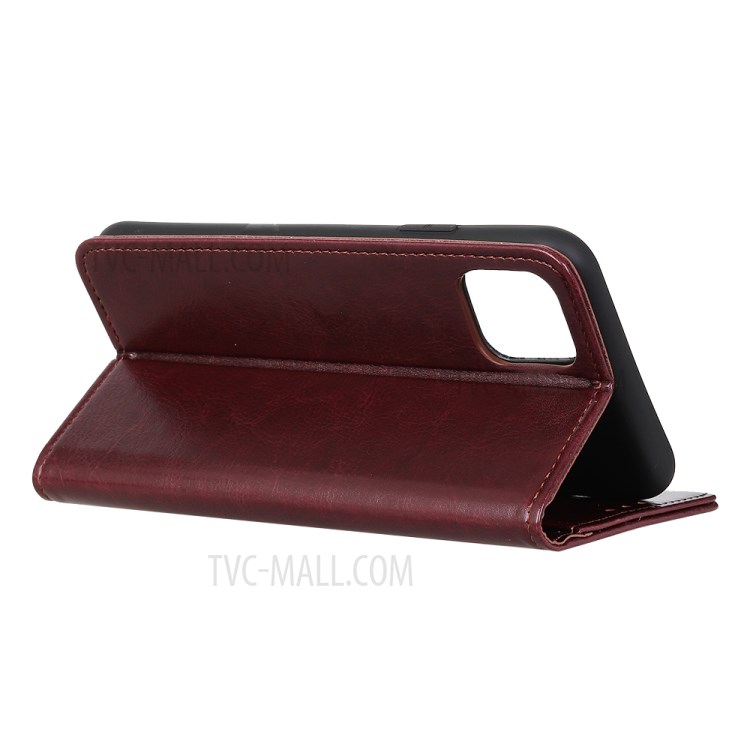 Crazy Horse Unique Leather Cover for iPhone 12 Pro Max 6.7 inch - Brown-4