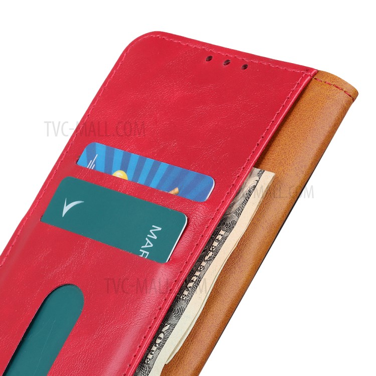 PU Leather with Wallet Phone Shell for iPhone 12 Pro Max 6.7 inch - Red-5