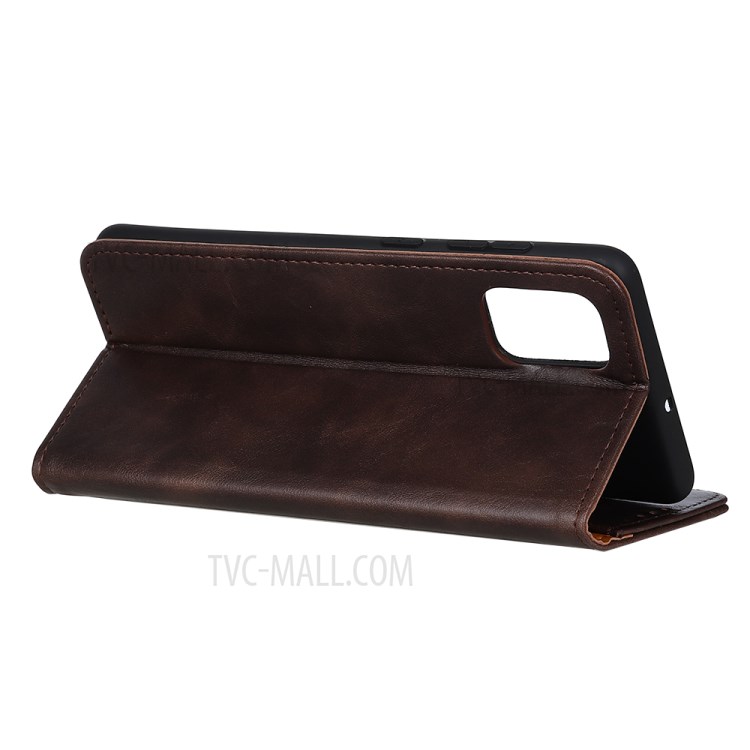 PU Leather with Wallet Phone Shell for iPhone 12 Pro Max 6.7 inch - Coffee-6