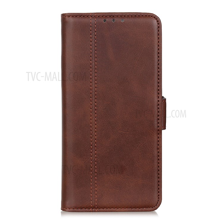Magnet Adsorption Leather Phone Cover for iPhone 12 Pro Max 6.7 inch - Coffee-5