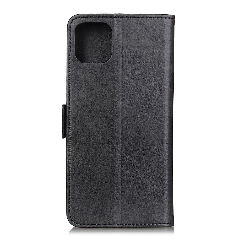 Magnetic Double Clasp Leather Cool Case for iPhone 12 5.4 inch - Black-5