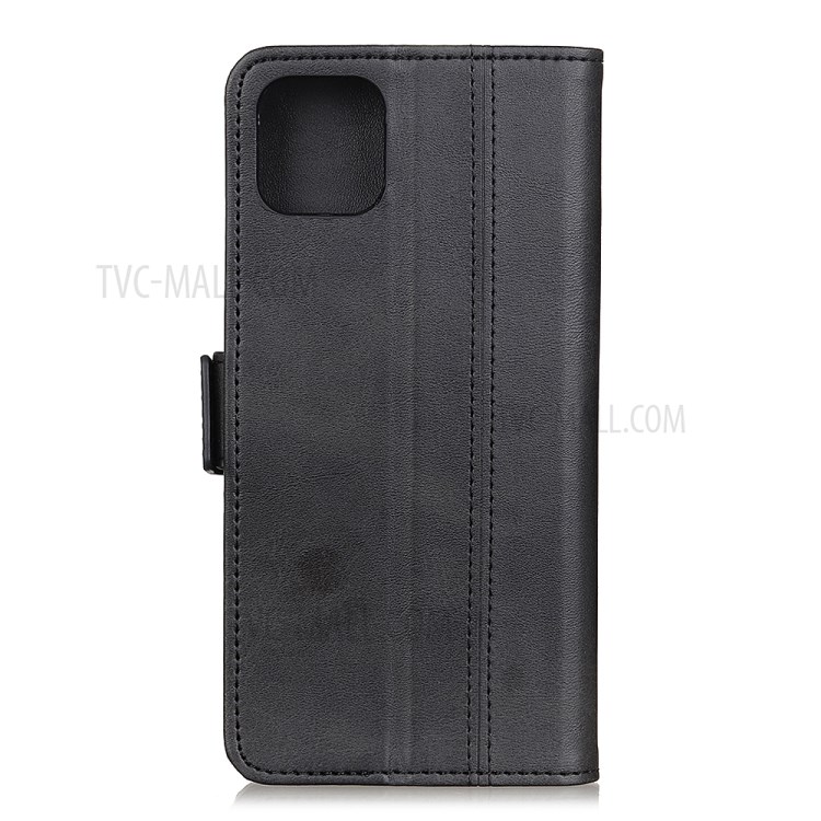 Protective Magnet Adsorption Leather Stand Wallet Phone Cover for iPhone 12 5.4 inch - Black-3