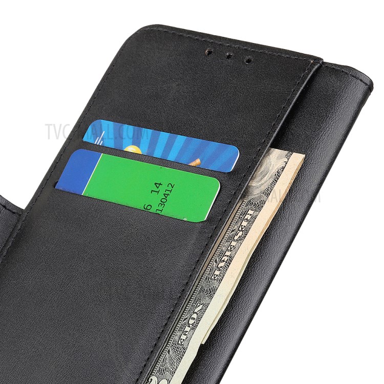 Protective Magnet Adsorption Leather Stand Wallet Phone Cover for iPhone 12 5.4 inch - Black-6