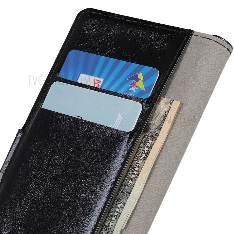 Protective Shell Crazy Horse Texture Wallet Leather Stand Case for iPhone 12 5.4 inch - Black-9