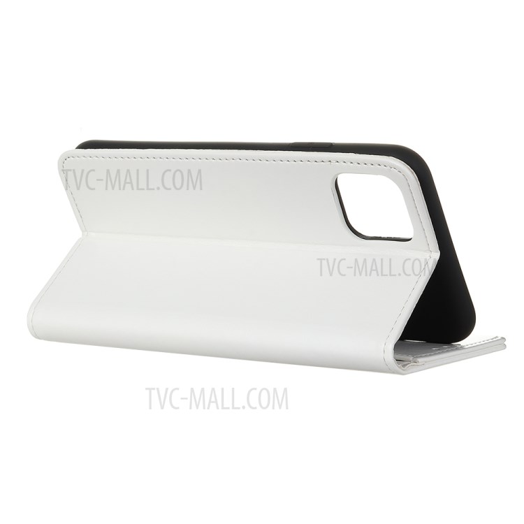 Crazy Horse Skin Cool Leather Case for iPhone 12 5.4 inch - White-5