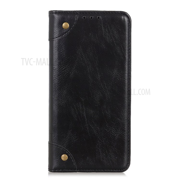 Crazy Horse Auto-absorbed Split Leather Wallet Cover for iPhone 12 5.4 inch - Black-5