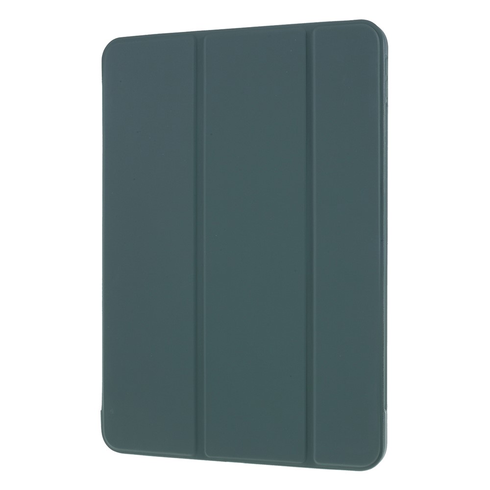 Tri-fold PU Leather + TPU Tablet Phone Shell for iPad Pro 11-inch (2020)/(2018) - Dark Green-2