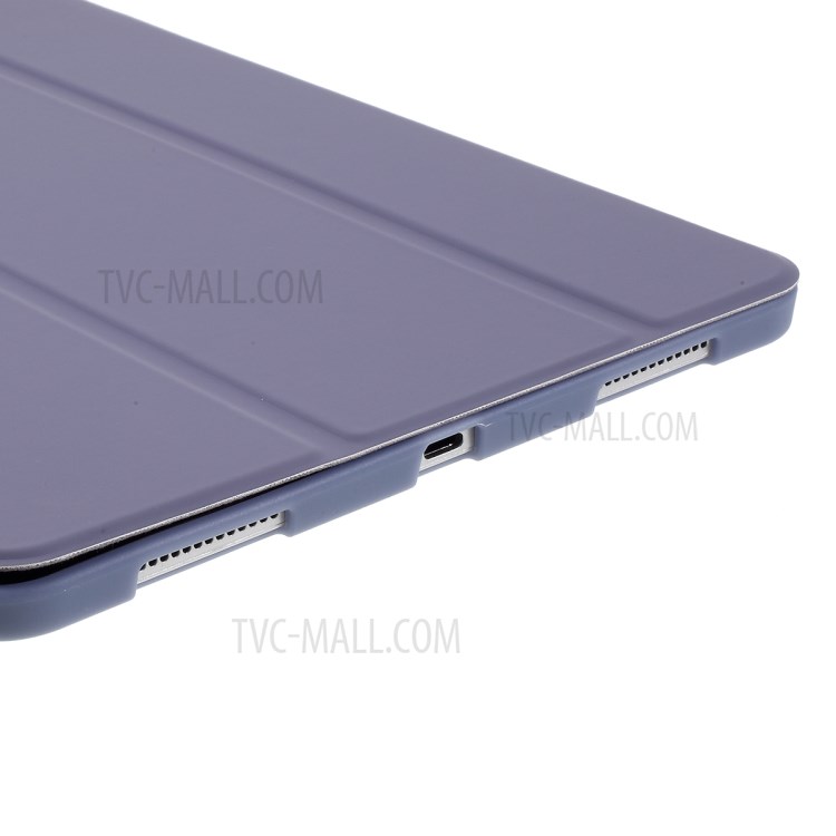 Tri-fold PU Leather + TPU Tablet Phone Shell for iPad Pro 11-inch (2020)/(2018) - Purple-6