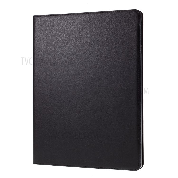 DOORMOON Genuine Leather Stand Tablet Cover with Pen Slot for iPad Pro 12.9-inch (2020)/(2018) - Black-2