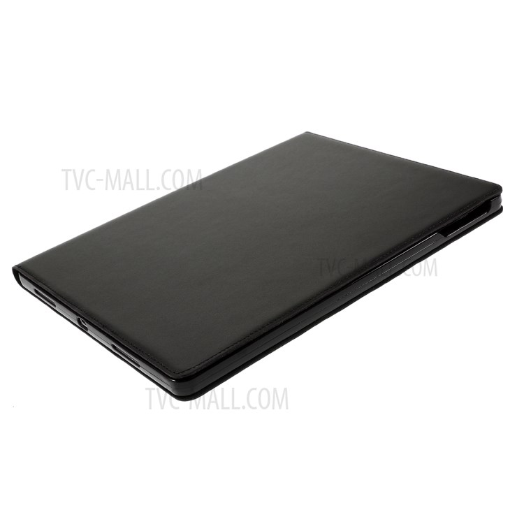 DOORMOON Genuine Leather Stand Tablet Cover with Pen Slot for iPad Pro 12.9-inch (2020)/(2018) - Black-5