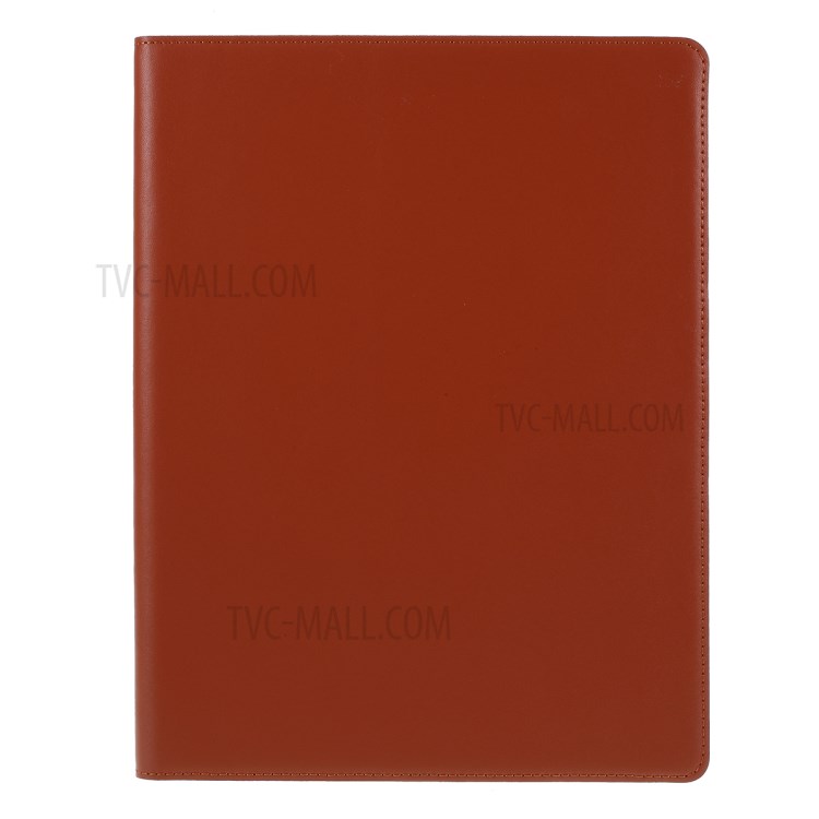 DOORMOON Genuine Leather Stand Tablet Cover with Pen Slot for iPad Pro 12.9-inch (2020)/(2018) - Brown-1