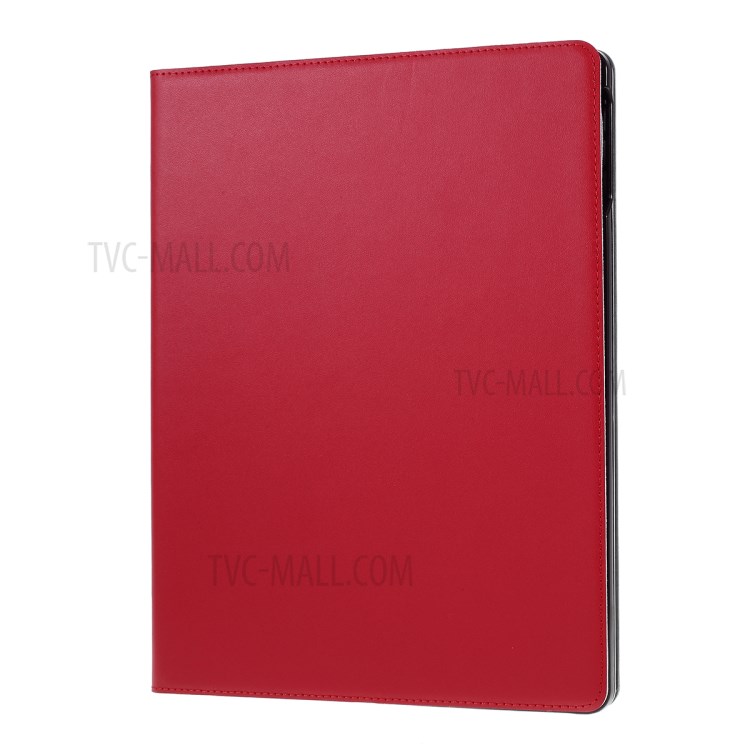 DOORMOON Genuine Leather Stand Tablet Case with Pen Slot for iPad Pro 11-inch (2020)/(2018) - Red-2