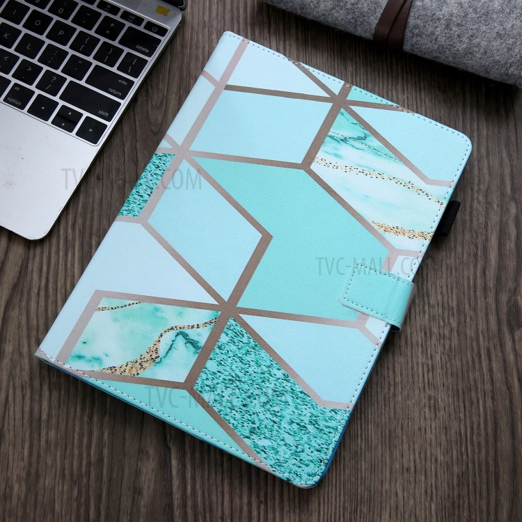 Pattern Printing Leather Card Holder Tablet Case for iPad Mini (2019) 7.9 inch/Mini 4/Mini 3/Mini 2/Mini - Stone Grain-5