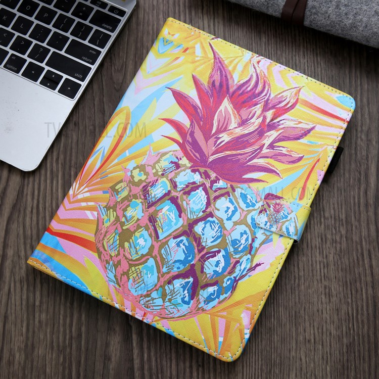 Pattern Printing Leather Card Holder Tablet Case for iPad Mini (2019) 7.9 inch/Mini 4/Mini 3/Mini 2/Mini - Pineapple-5