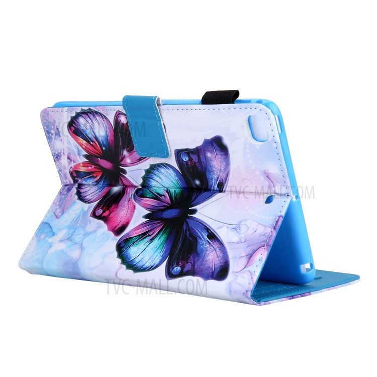 Pattern Printing Leather Card Holder Tablet Case for iPad Mini (2019) 7.9 inch/Mini 4/Mini 3/Mini 2/Mini - Butterfly-5