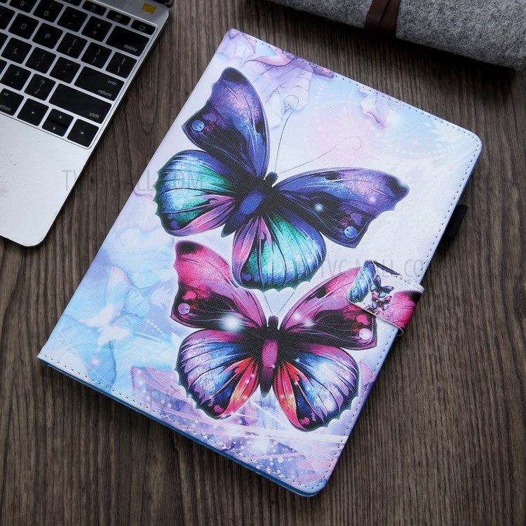 Pattern Printing Leather Card Holder Tablet Case for iPad Mini (2019) 7.9 inch/Mini 4/Mini 3/Mini 2/Mini - Butterfly-6