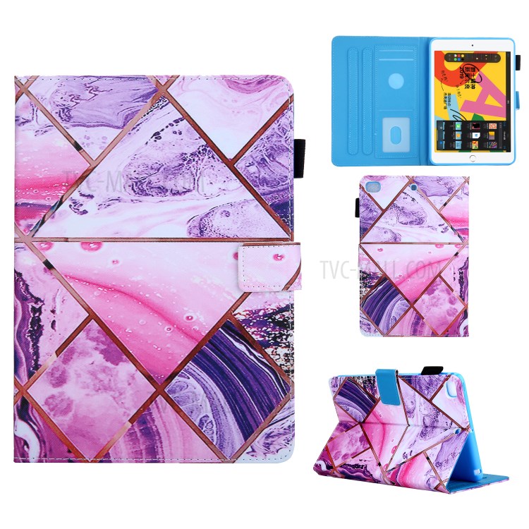 Pattern Printing Leather Card Holder Tablet Case for iPad Mini (2019) 7.9 inch/Mini 4/Mini 3/Mini 2/Mini - Geometric Pattern-1