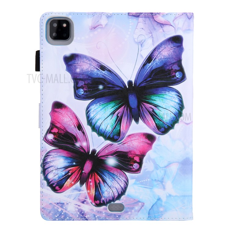 Pattern Printing Leather Card Holder Tablet Shell for iPad Pro 11-inch (2020)/(2018) - Butterfly-3