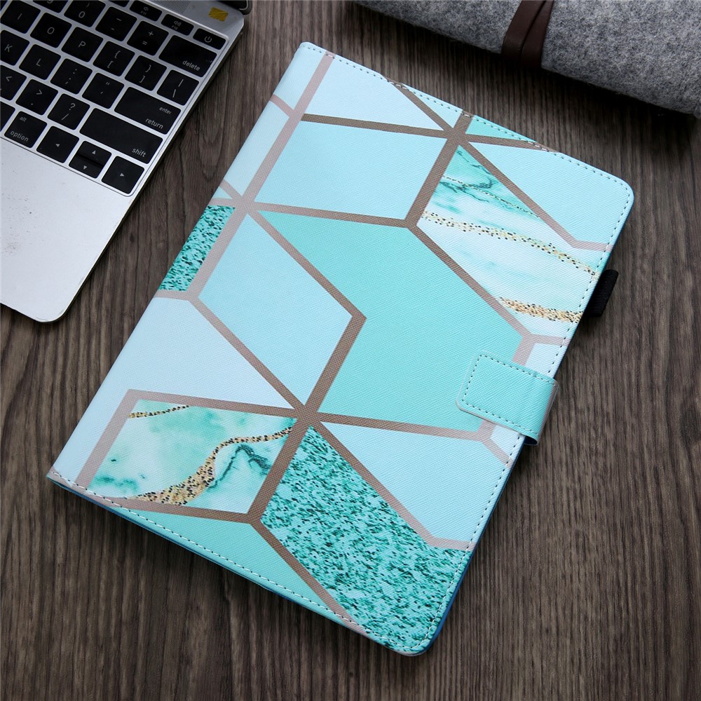 Pattern Printing Stand Leather Card Slots Tablet Cover for iPad 10.2 (2019)/Air 10.5 inch (2019) - Stone Grain-5