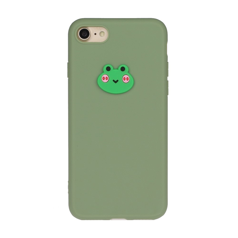 Animal Puppenbeschichtete TPU -telefonhülle Für Iphone 7/8/SE (2020)/SE (2022) - Frosch