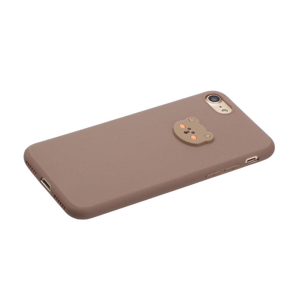 Animal Doll Coated TPU Phone Case for iPhone 7/8/SE (2020) - Bear Head-2