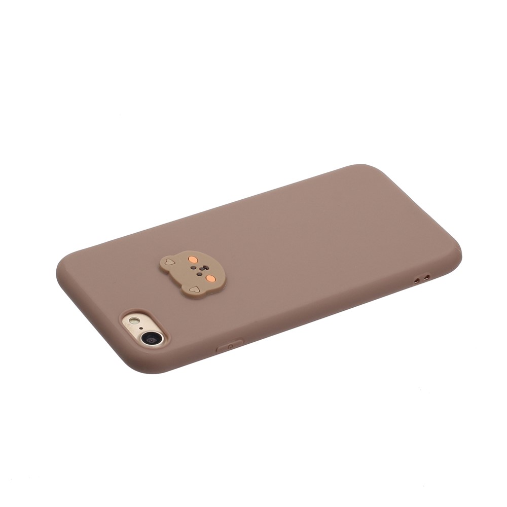 Animal Doll Coated TPU Phone Case for iPhone 7/8/SE (2020) - Bear Head-3