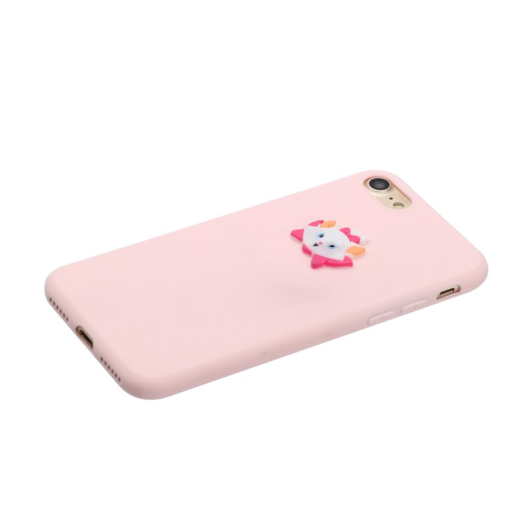 Animal Doll Coated TPU Phone Case for iPhone 7/8/SE (2020) - Fox-2