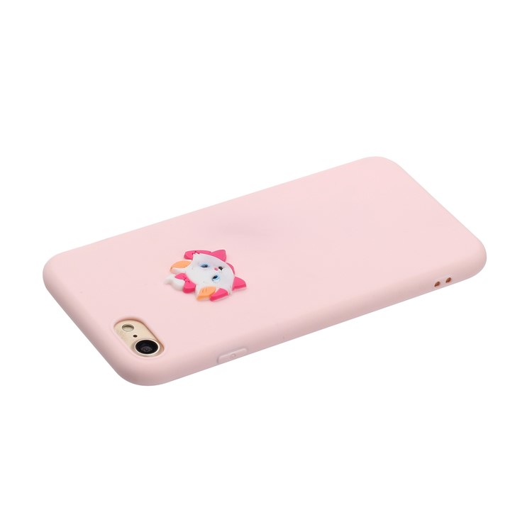 Estuche de Teléfono TPU Recubierto de Muñecas de Animales Para Iphone 7/8/SE (2020)/SE (2022) - Zorro