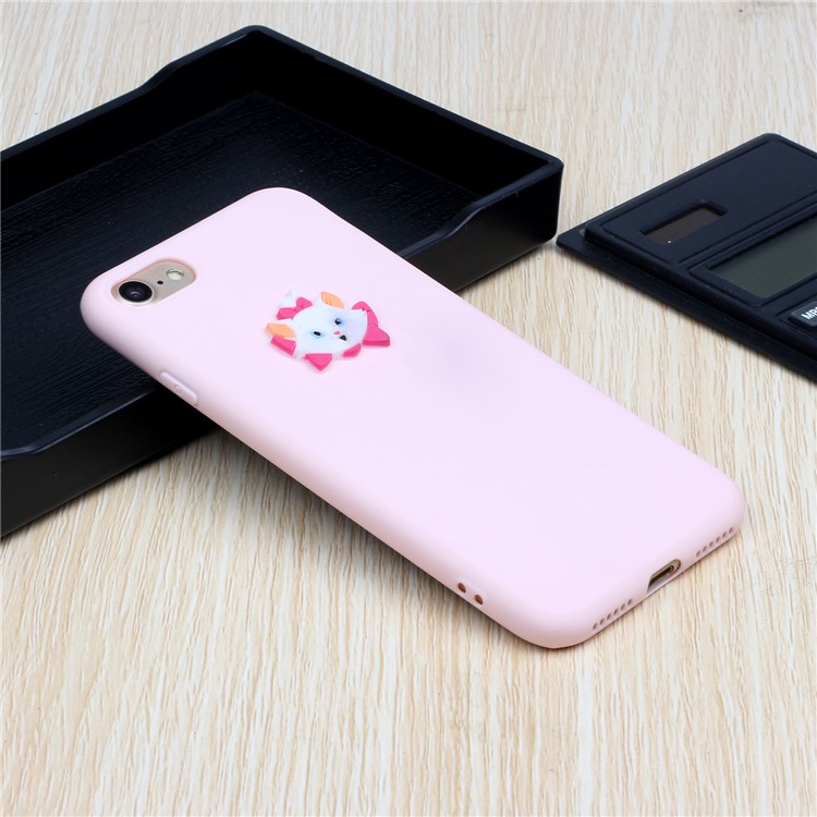Animal Doll Coated TPU Phone Case for iPhone 7/8/SE (2020) - Fox-5