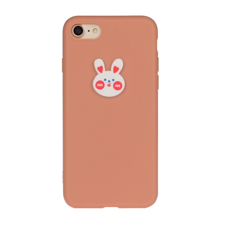 Animal Doll Coated TPU Phone Case for iPhone 7/8/SE (2020) - Rabbit Head-1