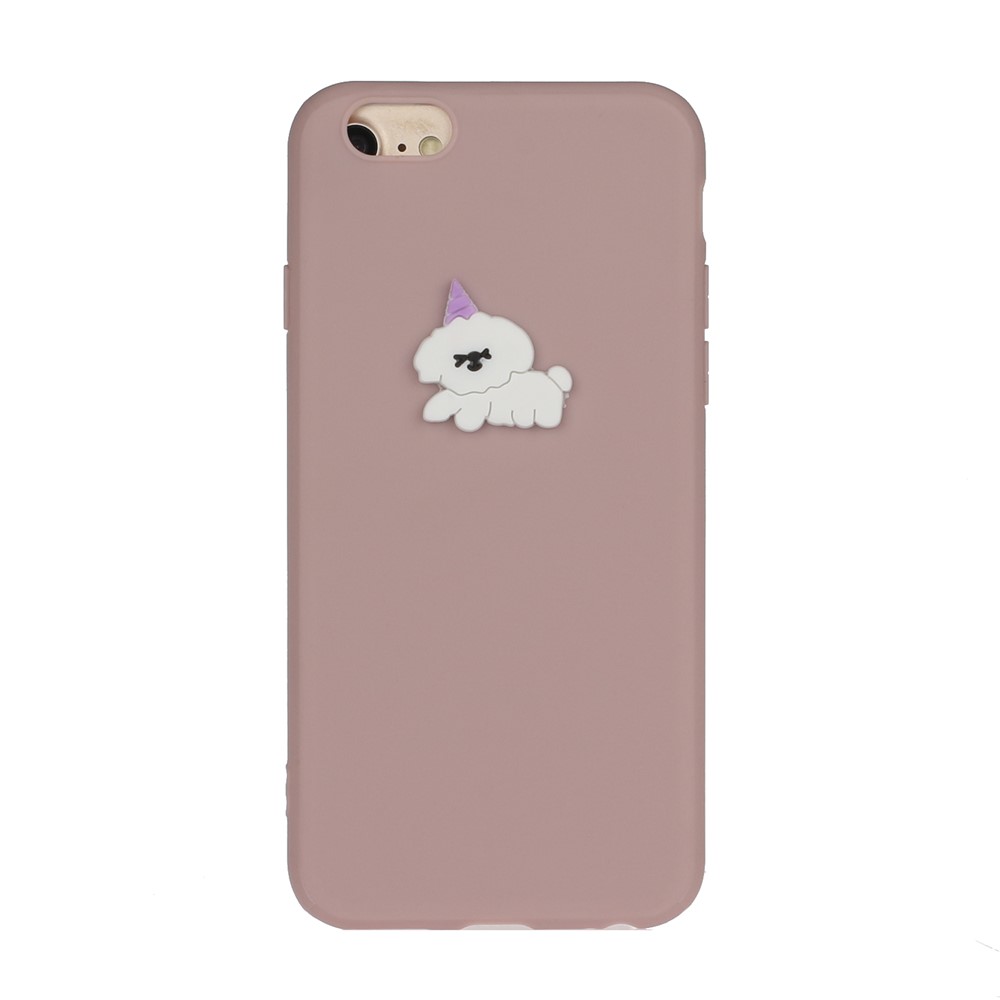 Animal Doll Coated TPU Phone Case for iPhone 7/8/SE (2020) - Dog-1