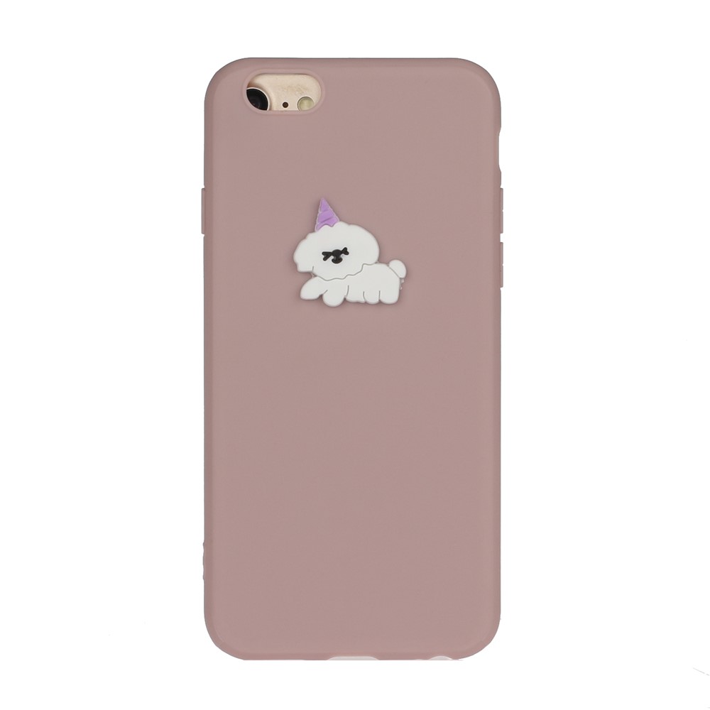 Estuche de Teléfono TPU Recubierto de Muñecas de Animales Para Iphone 7/8/SE (2020)/SE (2022) - Perro