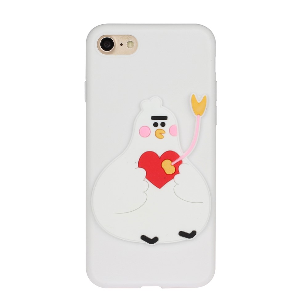 Animal Doll Coated TPU Phone Case for iPhone 7/8/SE (2020) - Chick-1