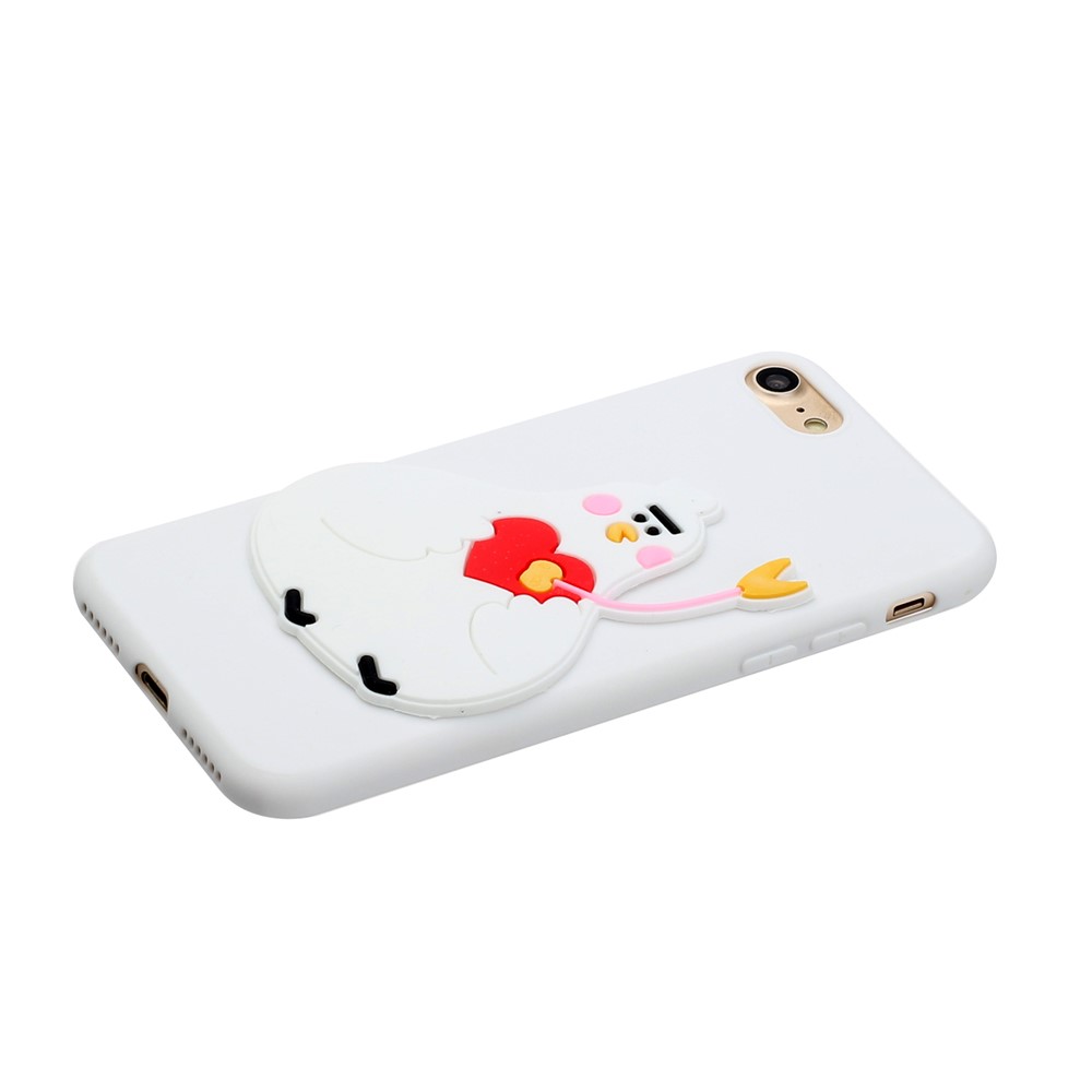 Caixa de Telefone TPU Revestido Com Boneca de Animais Para Iphone 7/8/SE (2020)/SE (2022) - Chick-2